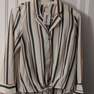 Long sleeve collared blouse- NEW WITH TAGS